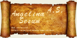 Angelina Šešum vizit kartica
